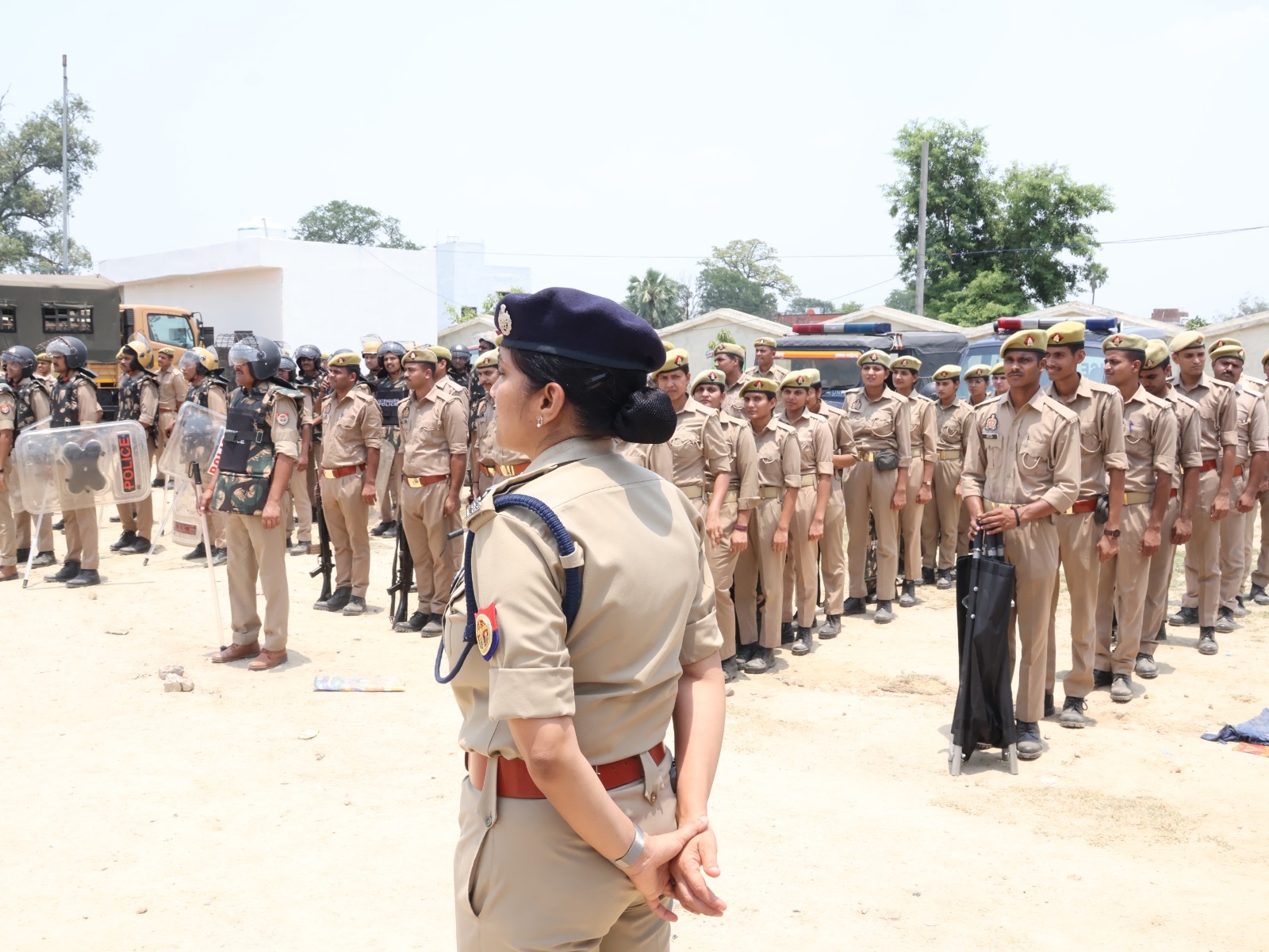 फर्रुखाबाद में पुलिस की संयुक्त बलवा ड्रिल, दंगा नियंत्रण और आपात स्थिति से निपटने का किया अभ्यास