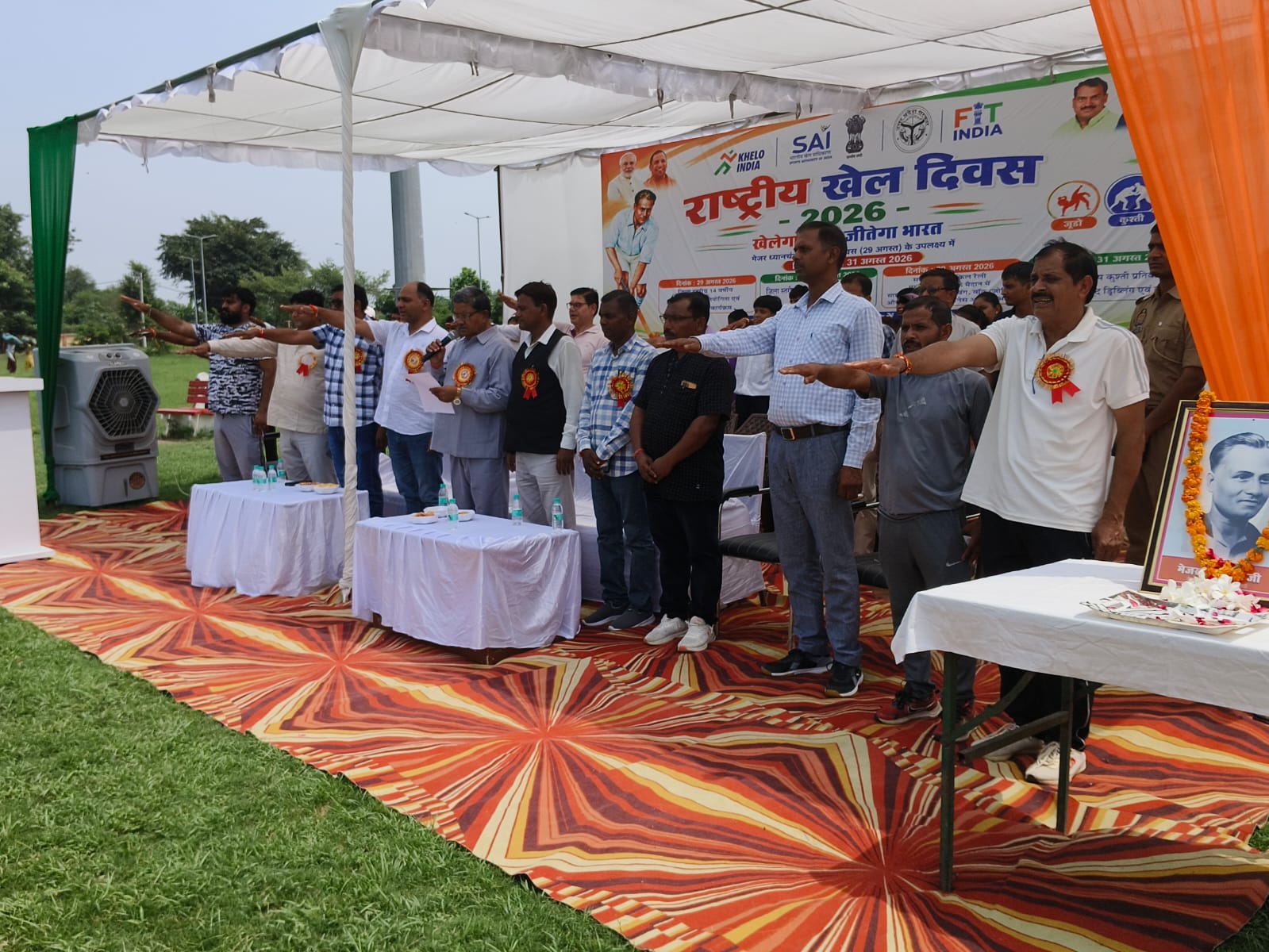 राष्ट्रीय खेल दिवस पर कासगंज में हॉकी प्रतियोगिता खिलाड़ियों ने दिखाया दमखम