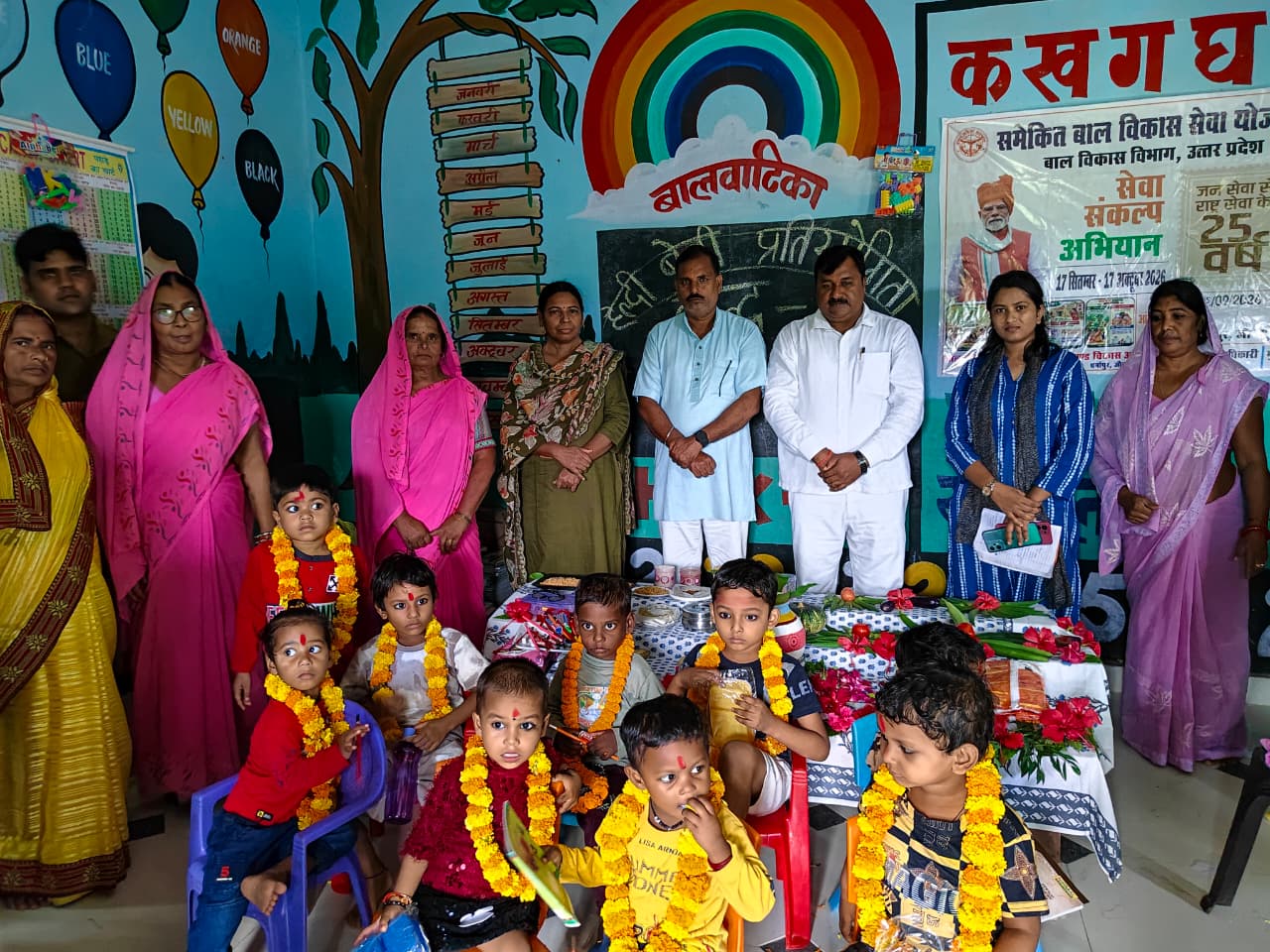 जौनपुर :सेवा संकल्प अभियान के अन्तर्गत 2217 आंगनबाडी केन्द्रों पर हेल्दी बेबी प्रतियोगिता का किया गया आयोजन 