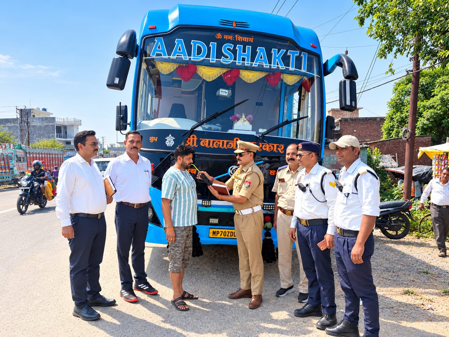 फर्रुखाबाद:“मीट एंड ग्रीट अभियान” में 40 बसों पर कार्रवाई, चालान के साथ सीज की गईं बसें